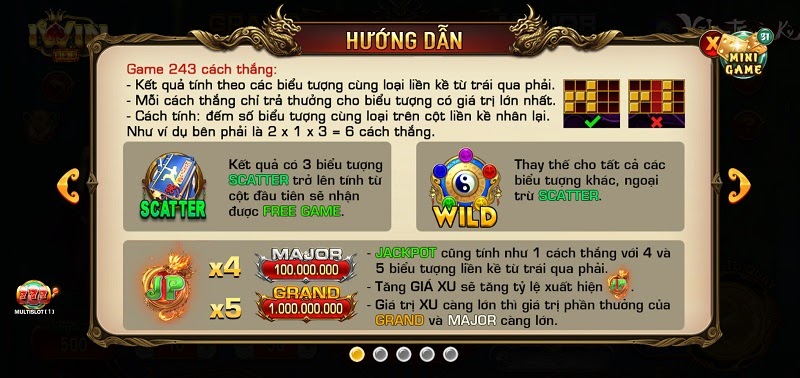 Hướng dẫn luật chơi game slot Võ Lâm Truyền Kỳ tại cổng game Iwin
